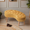 Window Seat Chenille Ottoman Storage Box Bed End Sofa Bench Buttoned Foolstool