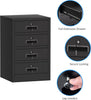 Metal Storage Cabinet with Lockable Drawers for Home Office Bedroom Living Room