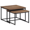 Nesting Coffee Tables Table End 2 pcs Solid Wood Teak vidaXL