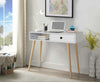 Slim Hallway Console Table Hall Entryway Living Room Modern Furniture Shelf Whit