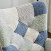 Boucle Rocking Chair with Footstool Lazy Cozy Leisure Seating for Living Room
