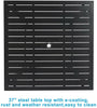 Metal Garden Bistro Table Outdoor Table Patio Furniture Table With Umbrella Hole