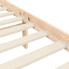 GuyAna Bed Frame with Headboard 200x200 Solid Wood,Platform Bed Frame,For N5W6