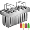 VEVOR Stainless SteelIce Cream Molds 304 Stainless Steel Popsicle Molds, 20 PCs