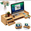 Wooden Office Desk Organizer Stationary Storage Home Tidy Storage Tabletop Stand