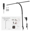 LED Double Head Desk Lamp 24W Foldable Reading Desk Light Dimmable Eye Careing