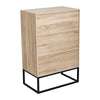Industrial Wooden Cupboard Sideboard Storage Cabinet Unit Bookshelf Rattan Doors