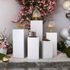 Metal Cylinder Plinth Pedestal Wedding Cake Dessert Flower Display Stand Party