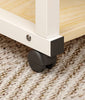 Mobile Over Bed Table Overbed Height Adjustable Laptop Tray Stand Desks walnut