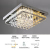 40cm Crystal LED Ceiling Lights Chandelier Pendant Lamp Dimmable with Remote