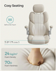 Office Chair, Ergonomic Gaming Chair, Adjustable Headrest, Tilt Function, Foldab