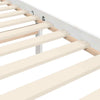 Bed Frame with Headboard White 200x200 cm Solid Wood