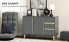 Cabinet Cupboard Sideboard Shelving Storage Drawer Unit Kitchen Living Room Grey