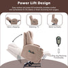 Electric Riser Heated Armchair Power Lift Chair Massage Cinema Recliner Beige
