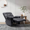 PU Leather Manual Recliner Chair Multifutional Seat w/Footrest for Living Room