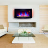 2025 TRUFLAME™ LED FLAMES 7 COLOUR SIDE LIT CURVED WALL MOUNTED ELECTRIC FIRE
