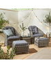 Florida Duo Set Grey Stylish and Spacious Outdoor Furniture Grey