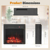 750W/1500W Fireplace Heater 20”¡± Electric Fireplace Insert-Black