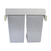 Pullout Soft Close Sliding Recycling Double Kitchen 90L Waste Bin FREE Crusher