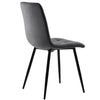 Dining Table and Chairs Set 4 Marble Effects Kitchen Table Chairs w/ Metal Legs