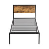 Simple Budget metal bed Single bed Frame w/Mattresses Option Bedroom Furniture