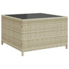Brokky Garden Sofa with Table and Cushions L-Shaped Grey Poly I4Z3
