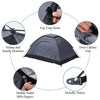 2-3 Person Portable Camping Tent Sunproof Waterproof Outdoor Hiking Backpack