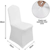 Anti-Wrinkle Wedding Chair Cover Spandex Dining Party Slipcovers Dustproof Seat