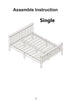 White 3FT Single Bed Frame – Solid Pine Wood, Shaker Style, Bedroom Furniture