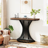 100CM Console Table, Industrial Entry Hallway Table with Geometric Metal Base