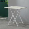 Small Foldable Dining Table Breakfast Kitchen Living Room Furniture Metal Legs