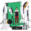 Photography 3 Backdrops +Stand Set Photo Studio Softbox Lighting Video Light Kit