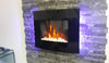 2025 7 COLOUR LED BLACK GLASS ARCHED ELECTRIC WALL MOUNTED FIRE