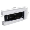 Electric Fireplace Wall-Mounted Fire Suite LED Log Flames with Down Light 50inch