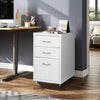 3 Drawers Mobile Filing Cabinet Home Office File Storage Small Bedside Table