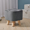 Ottomans Square Footstool Foot Stools Wood Leg for The Bedroom Living Room