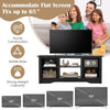 Costway TV Console Table TV Stand for up to 65" Flat Screen TVs-Black
