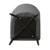 Pair Grey Faux Leather PU Dining Chairs Dining Room Chair Retro Modern Kitchen
