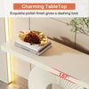 Tribesigns Modern Console Table with Geometric Base, 100 cm Wood Entryway Table