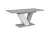 Extendable Table 120-160x80cm Kitchen Stone White Effect Fast Delivery