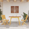 CIADAZ 3 Piece Garden Dining Set Solid Wood Acacia, Garden Table And O5S5