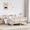 Bed Frame with Headboard 150x200 King Size Solid Wood Pine B4I6