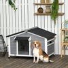 Large Wooden Dog House Indoor Outdoor Pet Dogs Kennel for Medium Dog NEW UK