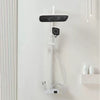 High Pressure Rainfall Shower Head Set with Push Button Multiple Spray Modes UK