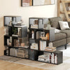 Costway 5-Tier S-Shaped Bookshelf Z-Shelf Bookcase Home Modern Display Shelf