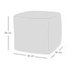 luxury velvet cube foot stool rest seat soft pouffe rucomfy beanbags