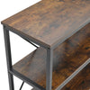 3 Tier Free Standing Hallway Console Table Living Room Shelf Display Metal Frame