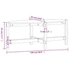 Coffee Table White 118x63x45 Solid Wood Pine Q9N3