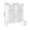 Swpsd Sideboard Buffet Cabinet 60x30x75 Engineered Wood Side Cabinet S3Z6