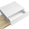 Coffee Table with LED, High-Gloss Tea Table With Drawer Living Room Furniture